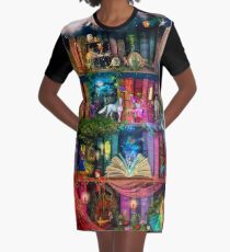 Whimsy Trove - Treasure Hunt Graphic T-Shirt Dress
