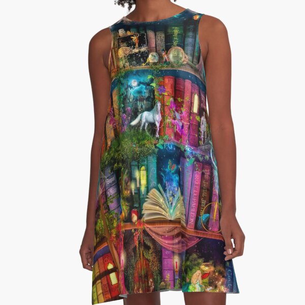 Whimsy Trove - Treasure Hunt A-Line Dress