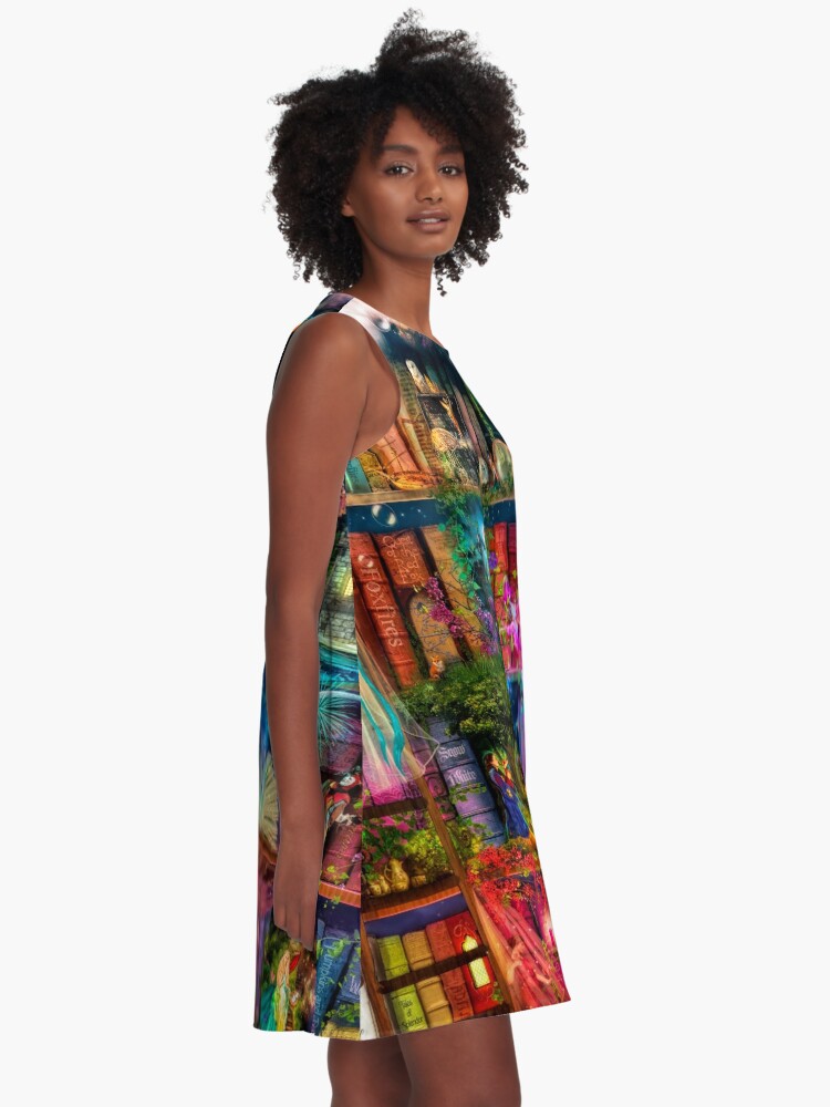 Alternate view of Whimsy Trove - Treasure Hunt A-Line Dress