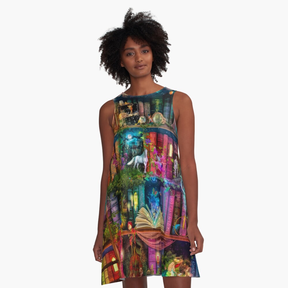 Whimsy Trove - Treasure Hunt A-Line Dress