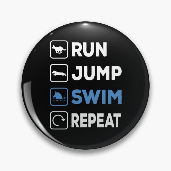 Item preview, Run Jump Swim Repeat Dock Diving Dog designed and sold by Merchandiser099.