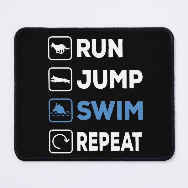 Item preview, Run Jump Swim Repeat Dock Diving Dog designed and sold by Merchandiser099.