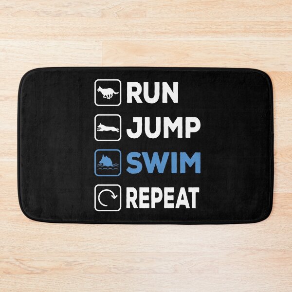 Item preview, Run Jump Swim Repeat Dock Diving Dog designed and sold by Merchandiser099.