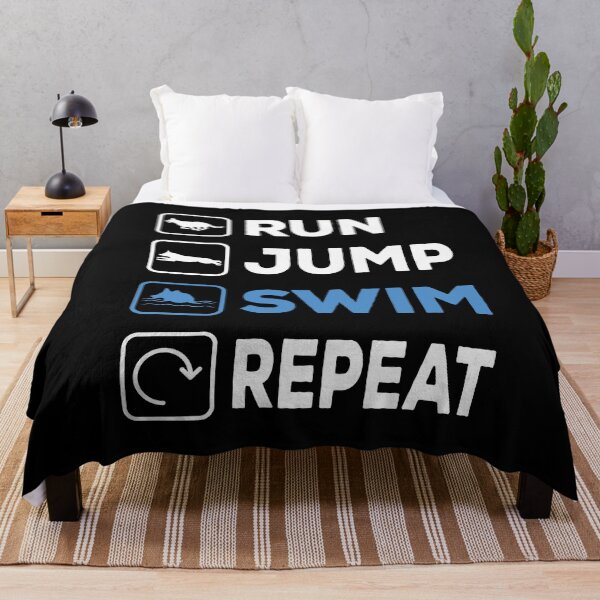 Item preview, Run Jump Swim Repeat Dock Diving Dog designed and sold by Merchandiser099.