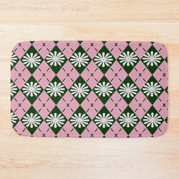 Item preview,  Unique Floral Pink Argyle Knitting Pattern,Argyle Sweater Pattern designed and sold by Tamas Das.