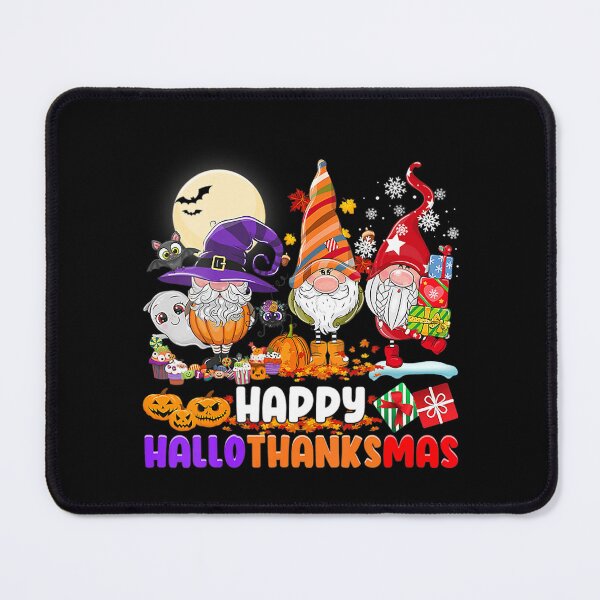 Item preview, Gnomes Halloween Thanksgiving Christmas Happy Hallothanksmas designed and sold by donnaeeqs624.
