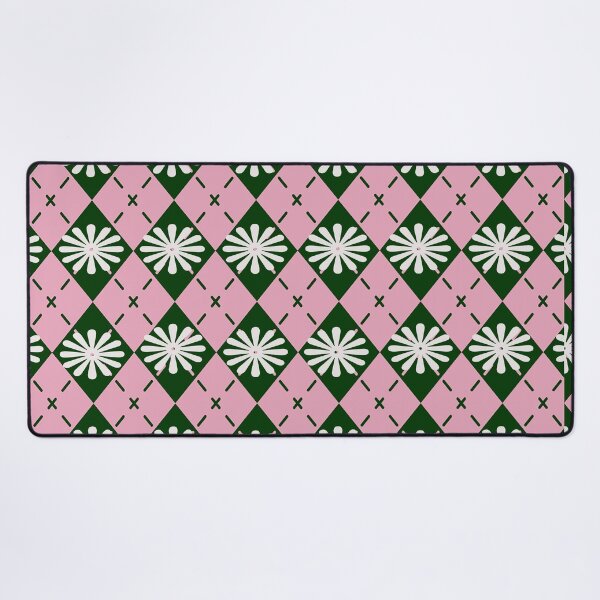 Item preview,  Unique Floral Pink Argyle Knitting Pattern,Argyle Sweater Pattern designed and sold by Tamas Das.