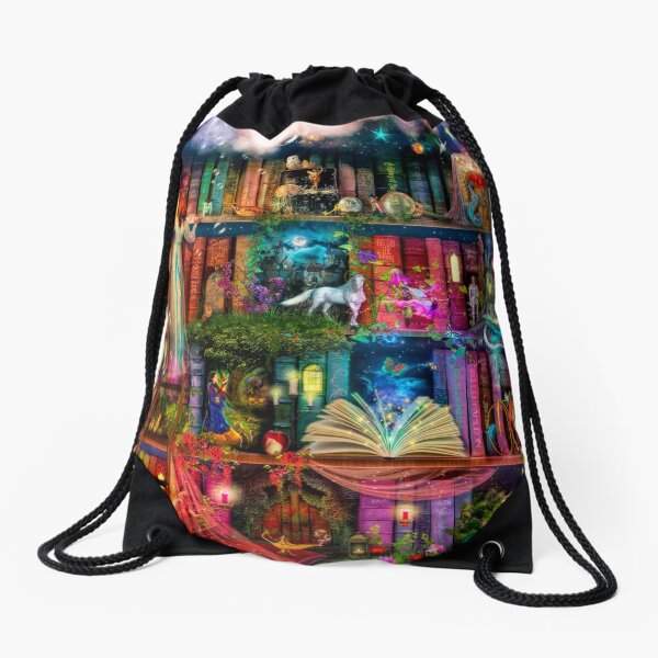 "Whimsy Trove Treasure Hunt" Drawstring Bag for Sale by Foxfires Redbubble