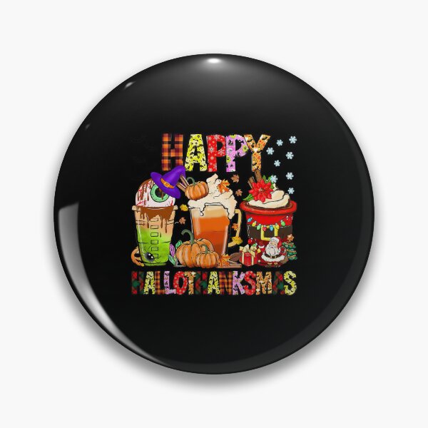 Item preview, Coffee Halloween Thanksgiving Christmas Happy Hallothanksmas designed and sold by donnaeeqs624.