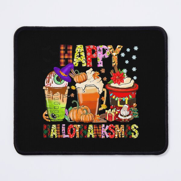 Item preview, Coffee Halloween Thanksgiving Christmas Happy Hallothanksmas designed and sold by donnaeeqs624.