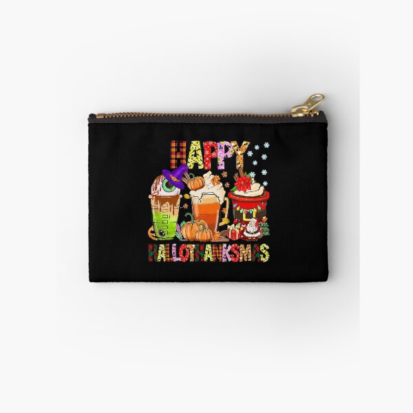 Item preview, Coffee Halloween Thanksgiving Christmas Happy Hallothanksmas designed and sold by donnaeeqs624.