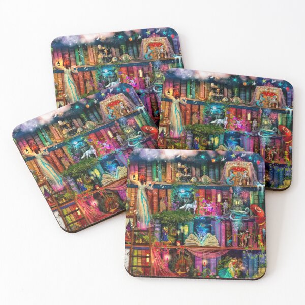 Whimsy Trove - Treasure Hunt Coasters (Set of 4)
