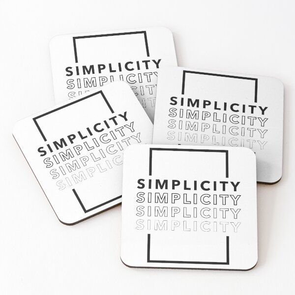 Item preview, Simplicity Black designed and sold by thilinank.