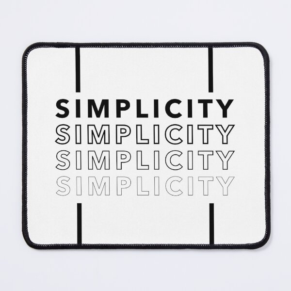 Item preview, Simplicity Black designed and sold by thilinank.
