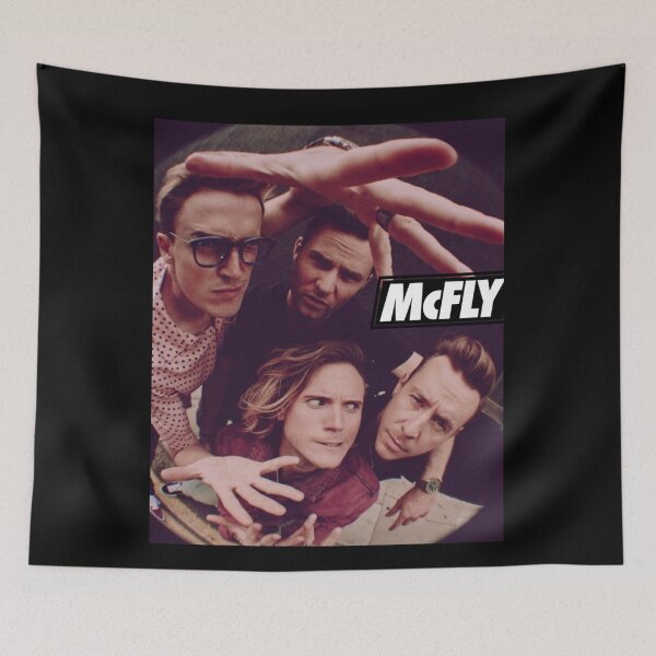 Item preview, McFly band Fish Eye Fitted T-Shirt designed and sold by NicasioJr.