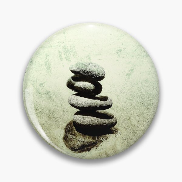 Item preview, Zen Cairn Tower Beach Pebbles Balancing Stones on Beach Sand 11 of 12 designed and sold by Beachy.