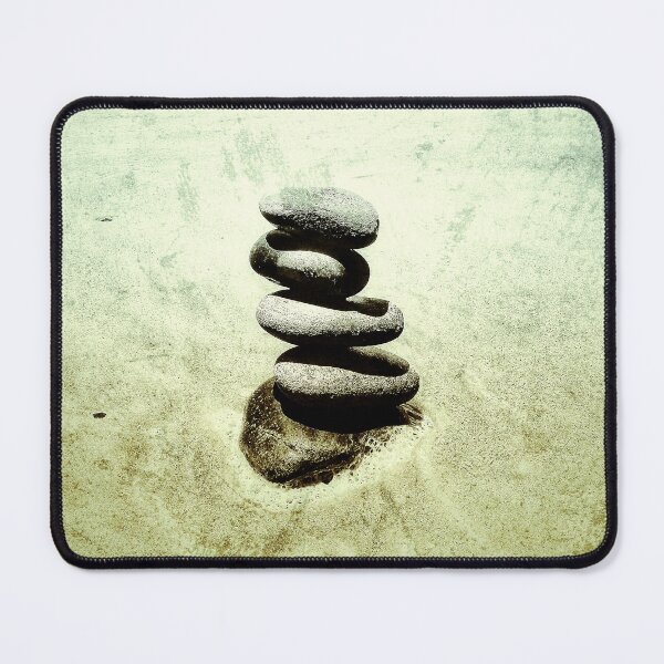 Item preview, Zen Cairn Tower Beach Pebbles Balancing Stones on Beach Sand 11 of 12 designed and sold by Beachy.