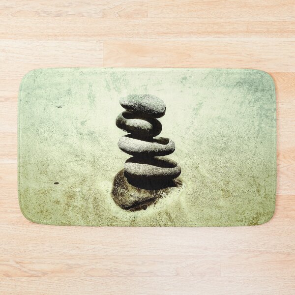 Item preview, Zen Cairn Tower Beach Pebbles Balancing Stones on Beach Sand 11 of 12 designed and sold by Beachy.