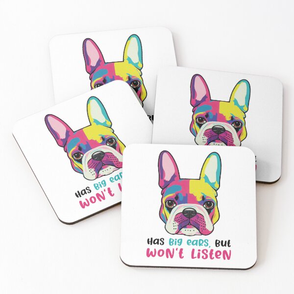 Item preview, French Bulldog "big Ears But Won't Listen" designed and sold by theunknownart.
