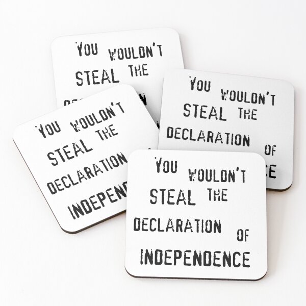 Item preview, You wouldn't steal the Declaration of Independence (black text) designed and sold by CrozDogs.