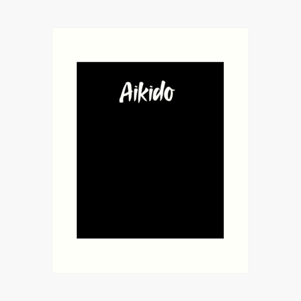 Artikel-Vorschau von Aikido Calligraphy Font Design für Aikidoka- und Aikido-Liebhaber!, designt und verkauft von TheKarateStore.