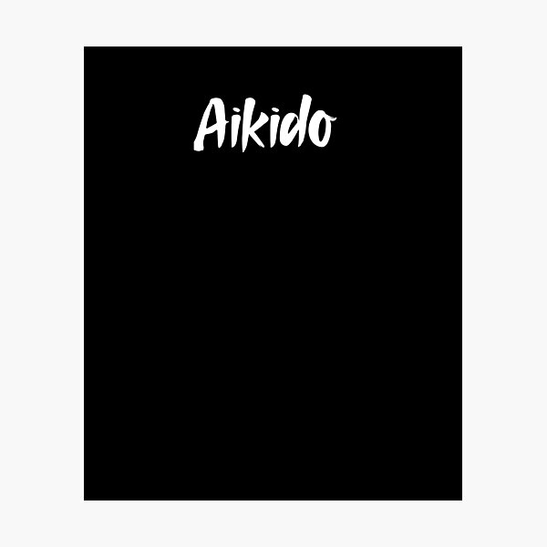 Artikel-Vorschau von Aikido Calligraphy Font Design für Aikidoka- und Aikido-Liebhaber!, designt und verkauft von TheKarateStore.