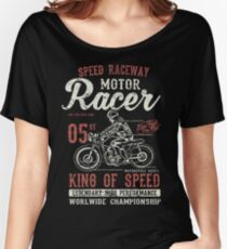 Motorcycle Racer Retro Vintage Women's Relaxed Fit T-Shirt