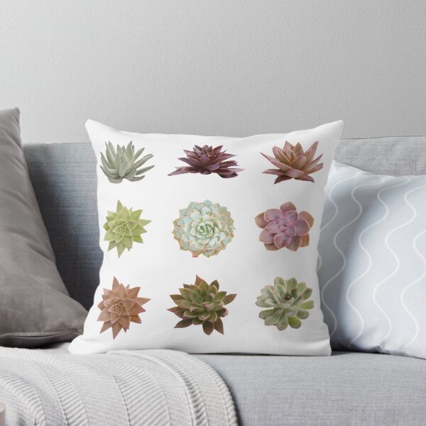 Item preview, Succulent Pattern, Realistic Watercolor Succulent Art designed and sold by EarthlyIndigo.