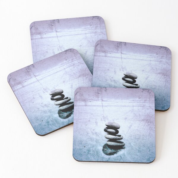 Item preview, Zen Cairn Tower Beach Pebbles Balancing Stones on Beach Sand 12 of 12 designed and sold by Beachy.