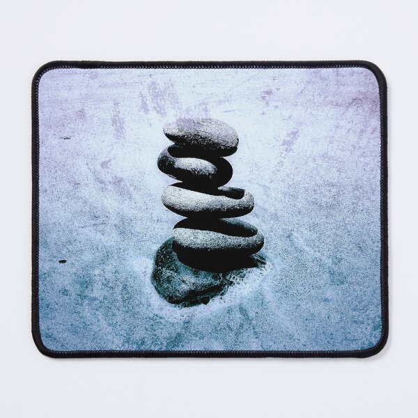 Item preview, Zen Cairn Tower Beach Pebbles Balancing Stones on Beach Sand 12 of 12 designed and sold by Beachy.