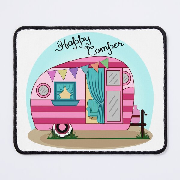 Item preview, Happy Camper Pink designed and sold by Isma Saleem.