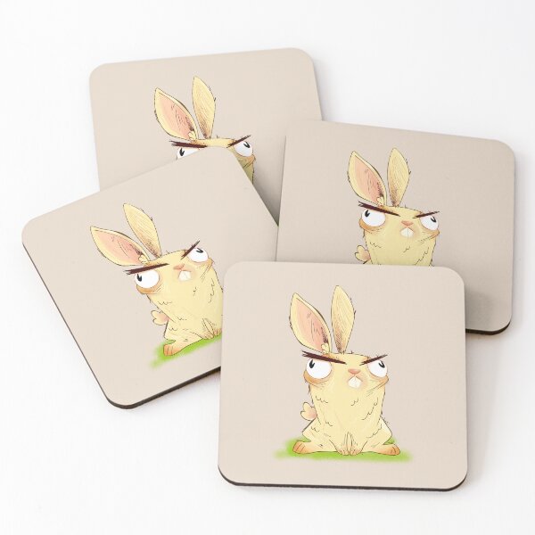 Item preview, The Little Fluffy Angry Rabbit designed and sold by Mariia Berezhna.