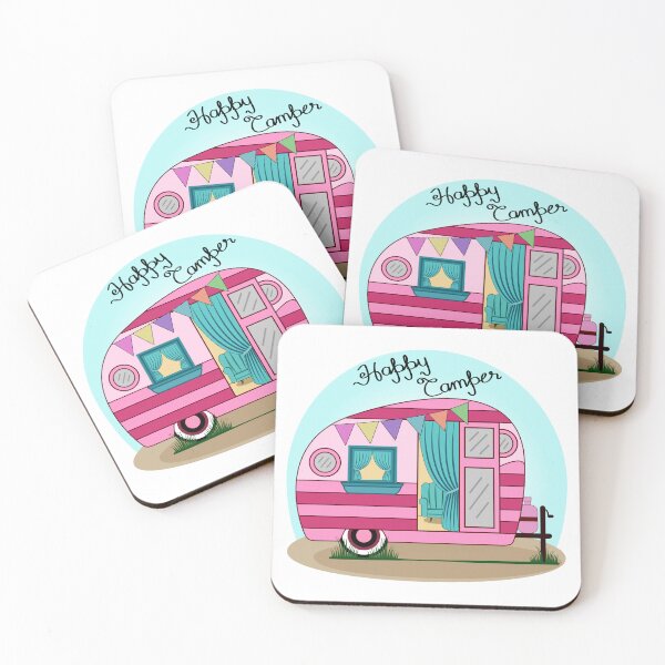 Item preview, Happy Camper Pink designed and sold by Isma Saleem.