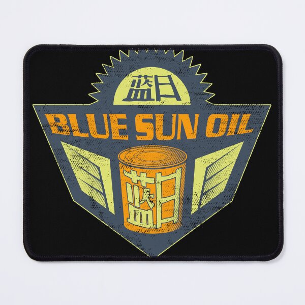 Item preview, Blue Sun Vintage Oil Sign designed and sold by robotrobotROBOT.
