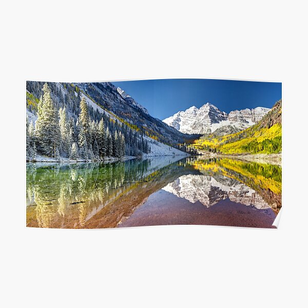 Maroon Bells von Lena Owens / OLena Kunstfotografie Poster