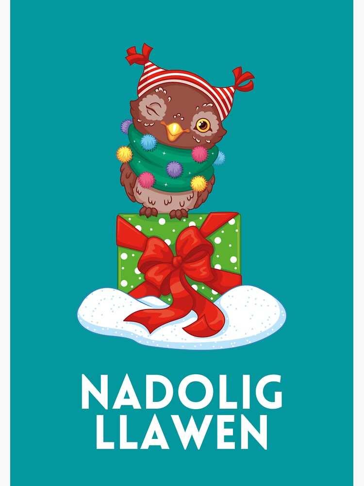"Nadolig Llawen, Happy Christmas in Welsh, Merry Christmas in Welsh