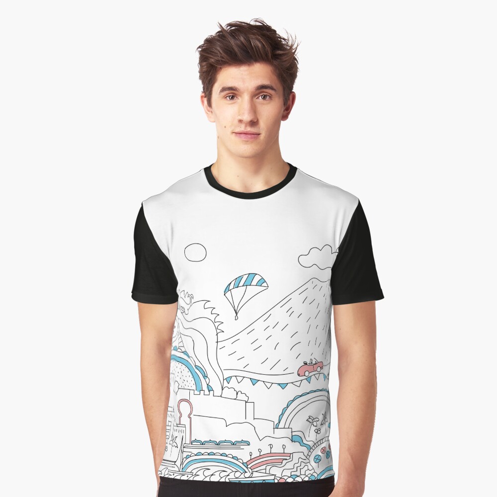 Vista previa del artículo con la obra «Camiseta gráfica», diseñado y vendido por AnaidZahori.