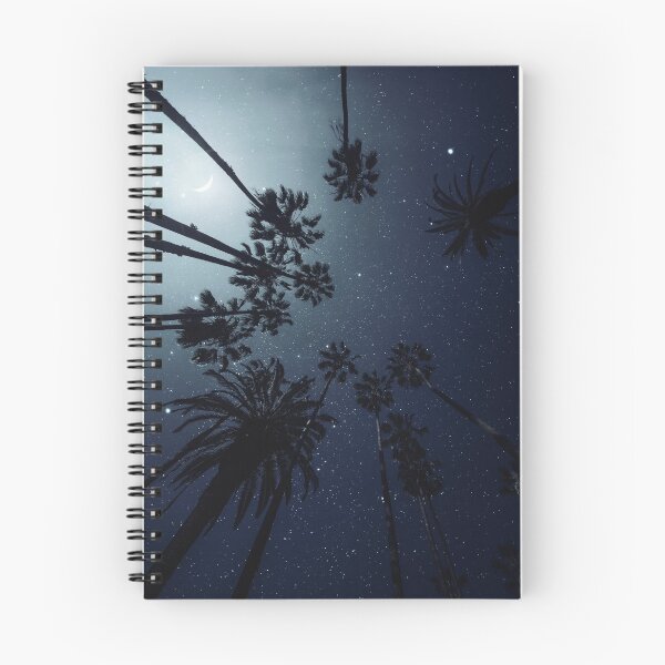 Aperçu de l'œuvre Palmiers, ciel nocturne, étoiles, lune créée et vendue par Victoria Avvacumova.