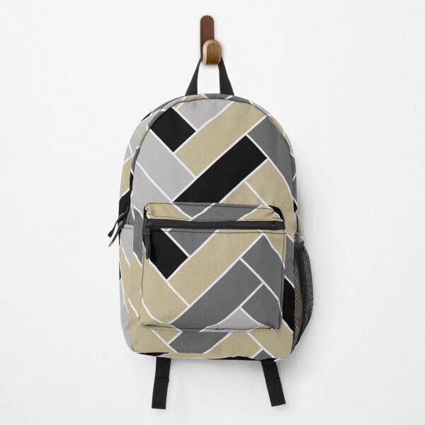 Item preview, Warm Beige Black Gray Herringbone Pattern Pairs Dulux 2023 COTY Wild Wonder designed and sold by ColorOfTheYears.