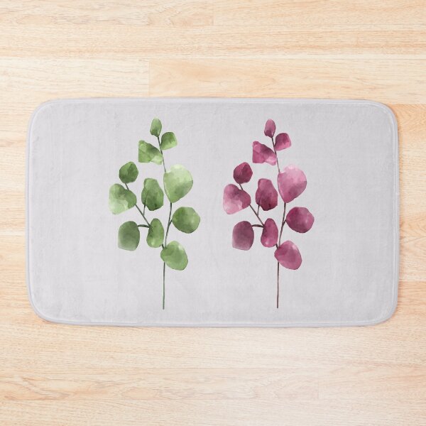 Item preview, Green Pink Eucalyptus Leaves designed and sold by Tamas Das.