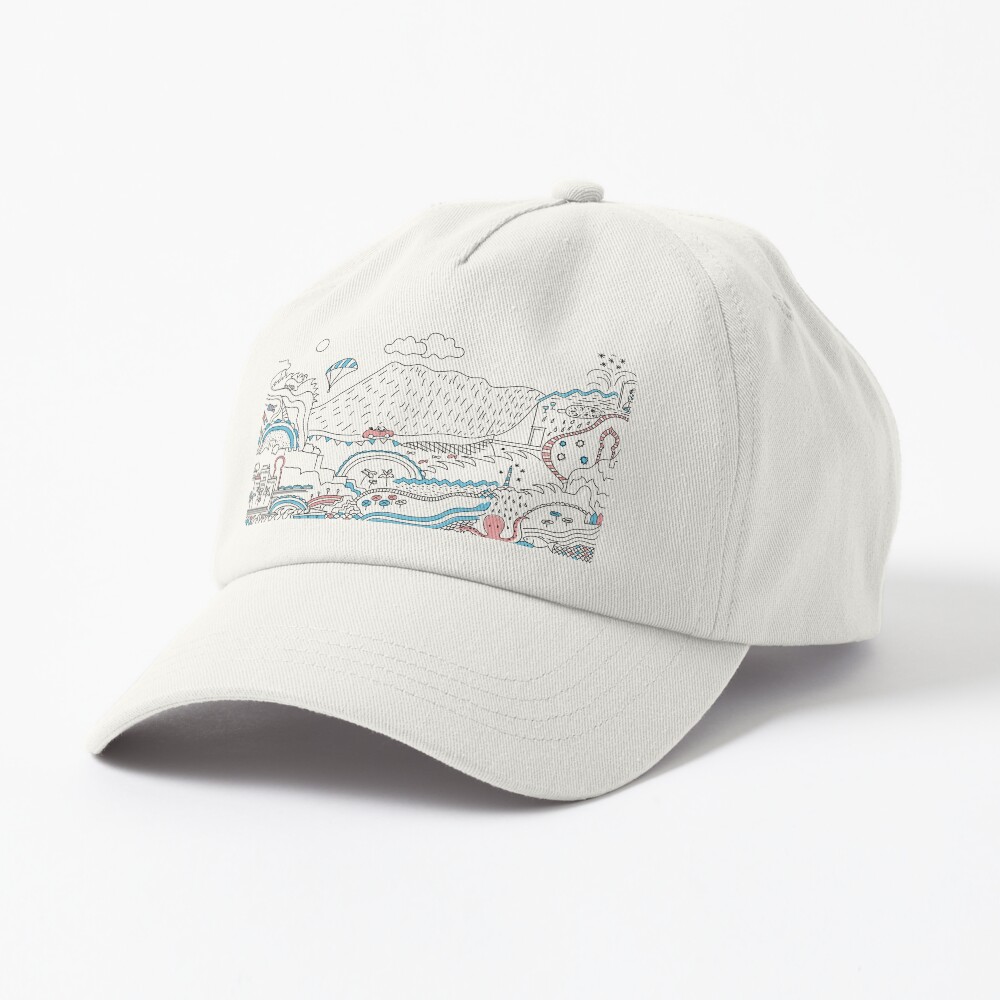 Vista previa del artículo con la obra «Dad hat», diseñado y vendido por AnaidZahori.