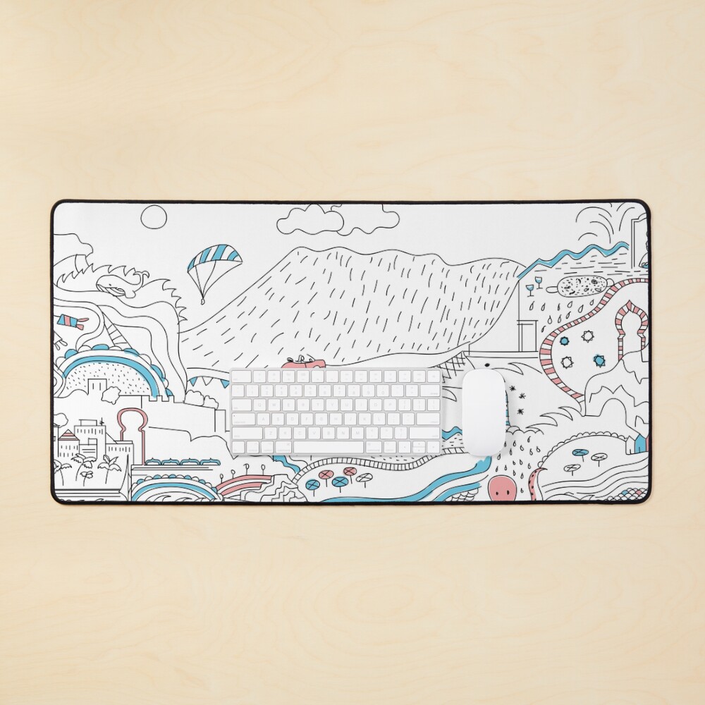 Vista previa del artículo con la obra «Alfombrilla de escritorio», diseñado y vendido por AnaidZahori.