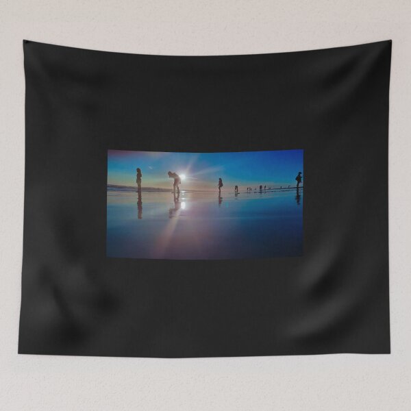 Item preview, Copy of Silhouetted people in a row on a sand beach. designed and sold by kall3bu.