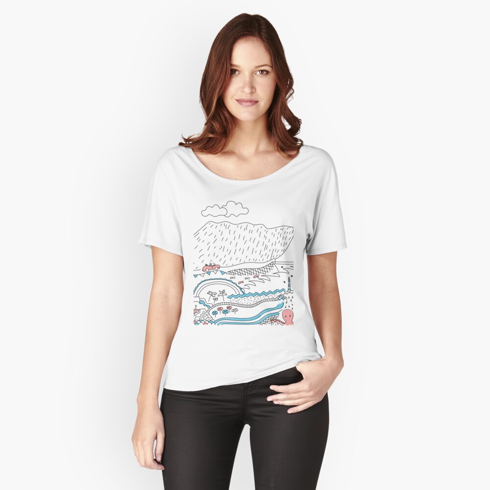 Vista previa del artículo con la obra «Camiseta ancha», diseñado y vendido por AnaidZahori.