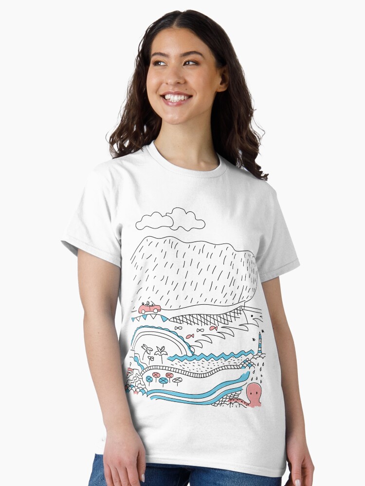 Imagen 2 de 7, Camiseta clásica con la obra Dénia Ilustrada, diseñada y vendida por AnaidZahori.