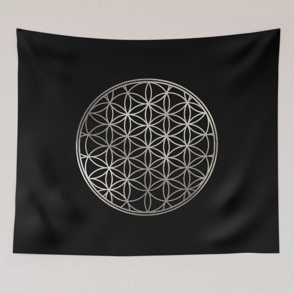 Item preview, Flower of Life, Faux Silver Foil designed and sold by PixDezines.