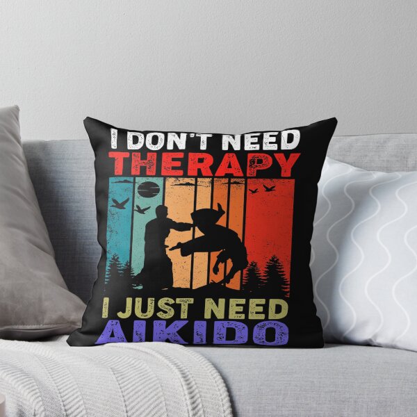 Item preview, I Don't Need Therapy, I just Need Aikido! Vintage Sunset Funny Design for an aikidoka and Aikido lovers! designed and sold by TheKarateStore.