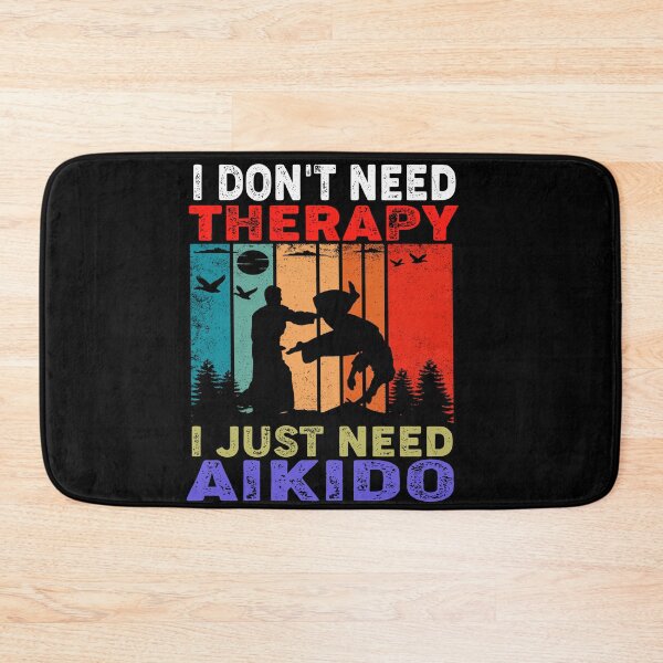 Item preview, I Don't Need Therapy, I just Need Aikido! Vintage Sunset Funny Design for an aikidoka and Aikido lovers! designed and sold by TheKarateStore.