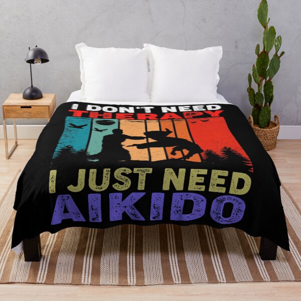 Item preview, I Don't Need Therapy, I just Need Aikido! Vintage Sunset Funny Design for an aikidoka and Aikido lovers! designed and sold by TheKarateStore.