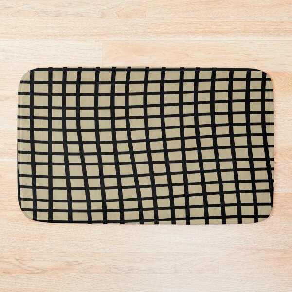 Item preview, Warm Beige Black Wavy Grid Pattern Pairs Dulux 2023 COTY Wild Wonder designed and sold by ColorOfTheYears.